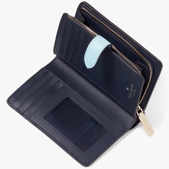 NWT💃Kate Spade Grand Slam Medium Compact Bifold Wallet - Picture 2 of 6